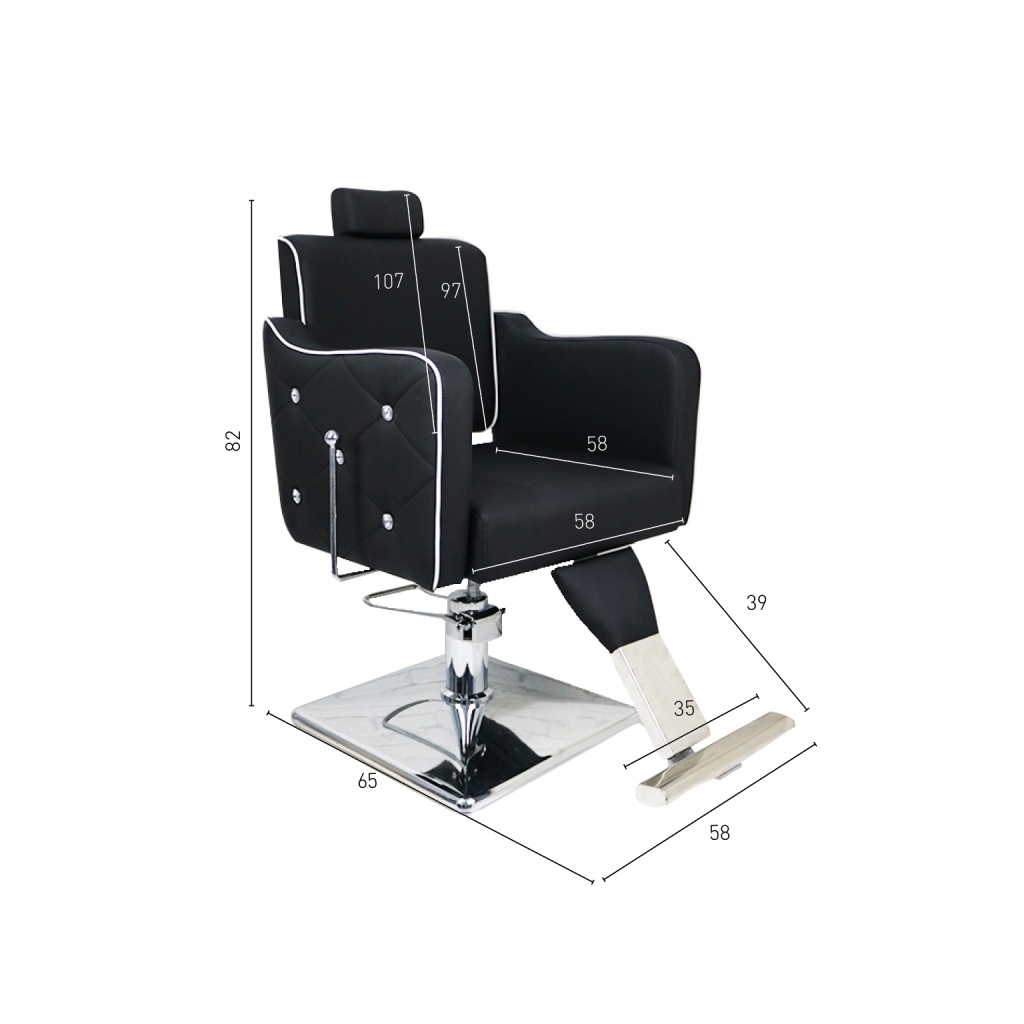 Sillón de corte Beauty Barber Black Diamond | PostQuam