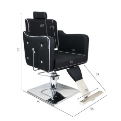 Sillón de corte Beauty Barber Black Diamond | PostQuam