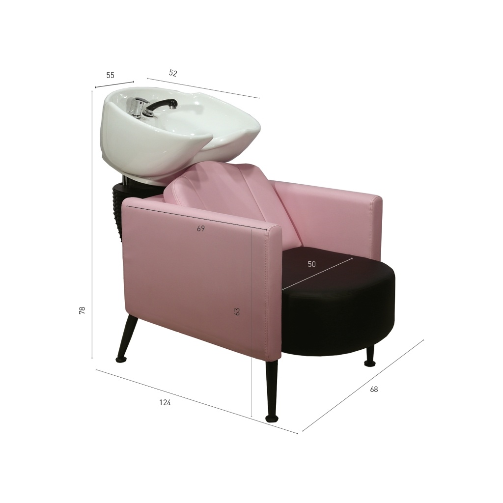 Bac de lavage fixe Fusion Pink rose PostQuam