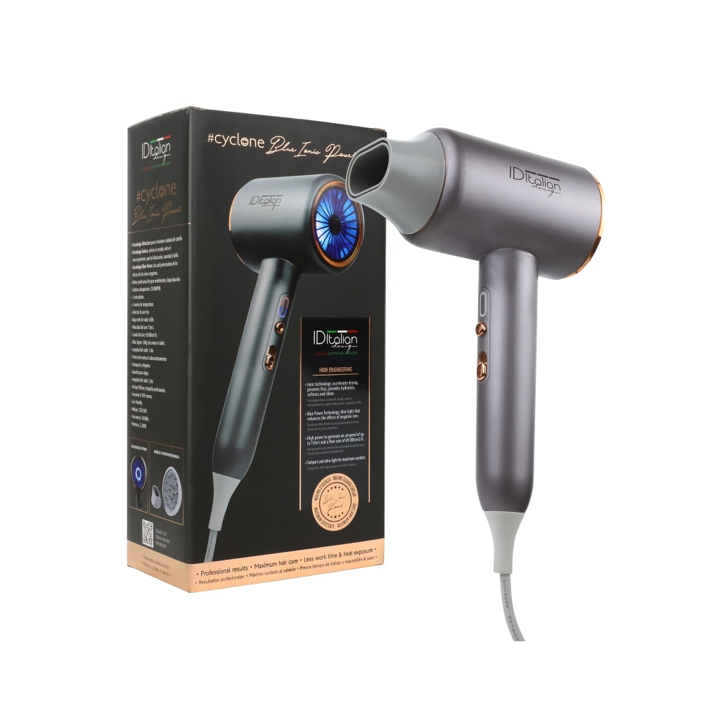 Asciugacapelli professionale Cyclone Blue Ionic Power PostQuam