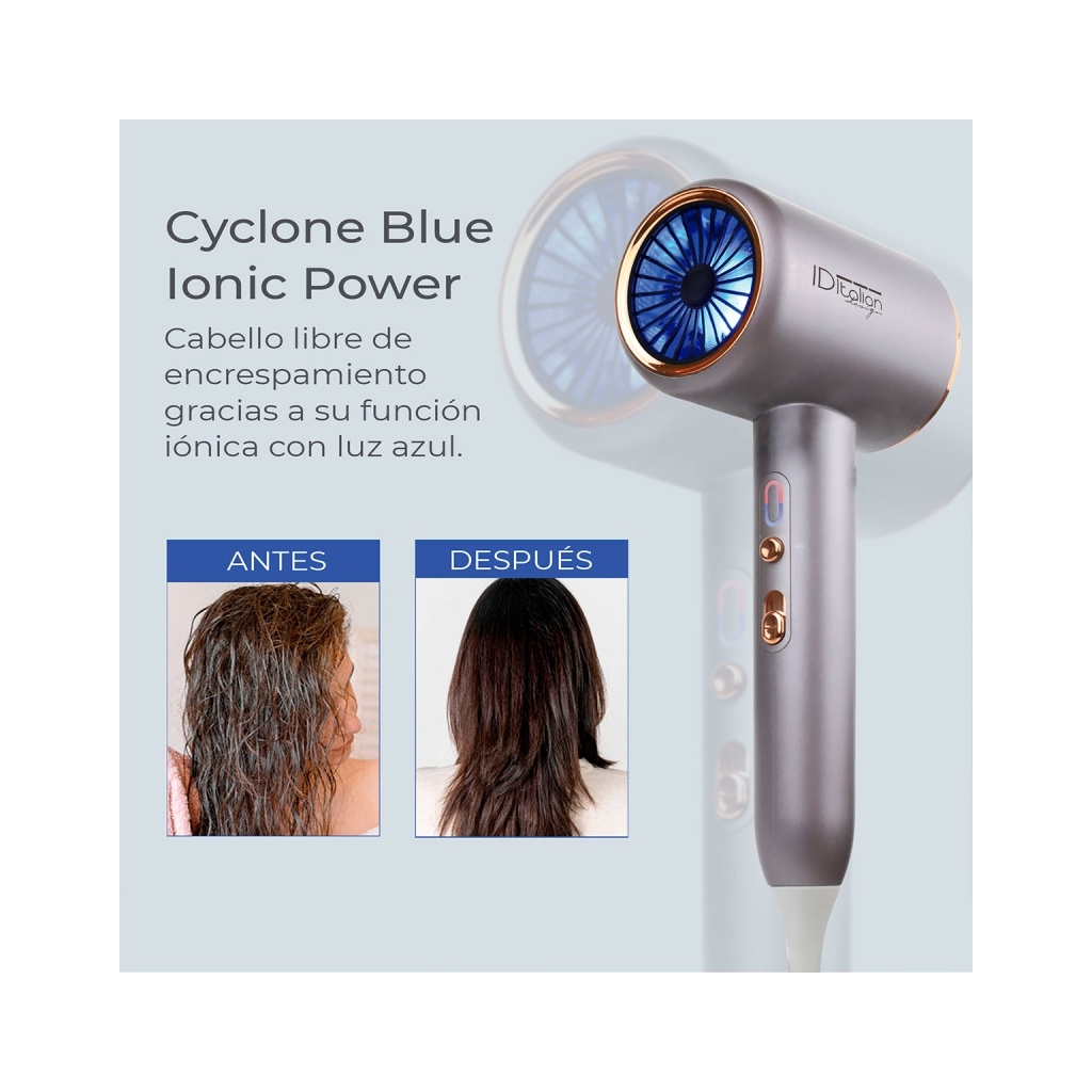 Asciugacapelli professionale Cyclone Blue Ionic Power PostQuam