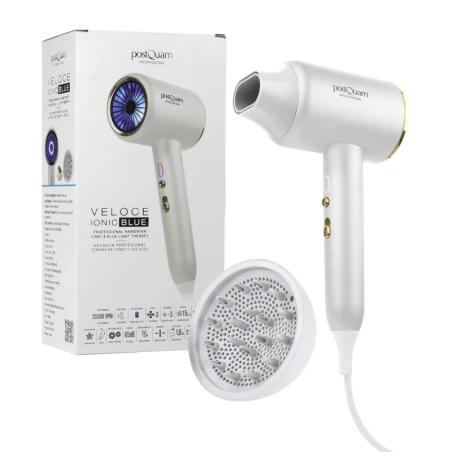 Secador profesional PostQuam Veloce Ionic Blue W