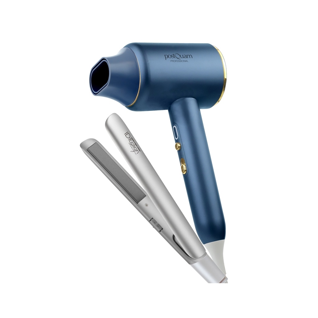 Pack Secador Veloce Ionic Blue B + Plancha USB | PostQuam