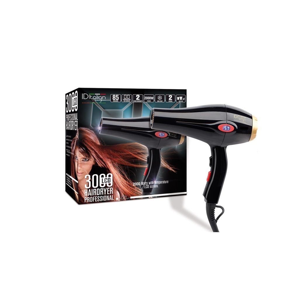 Secador PostQuam GTI 2000W com ecrã LCD