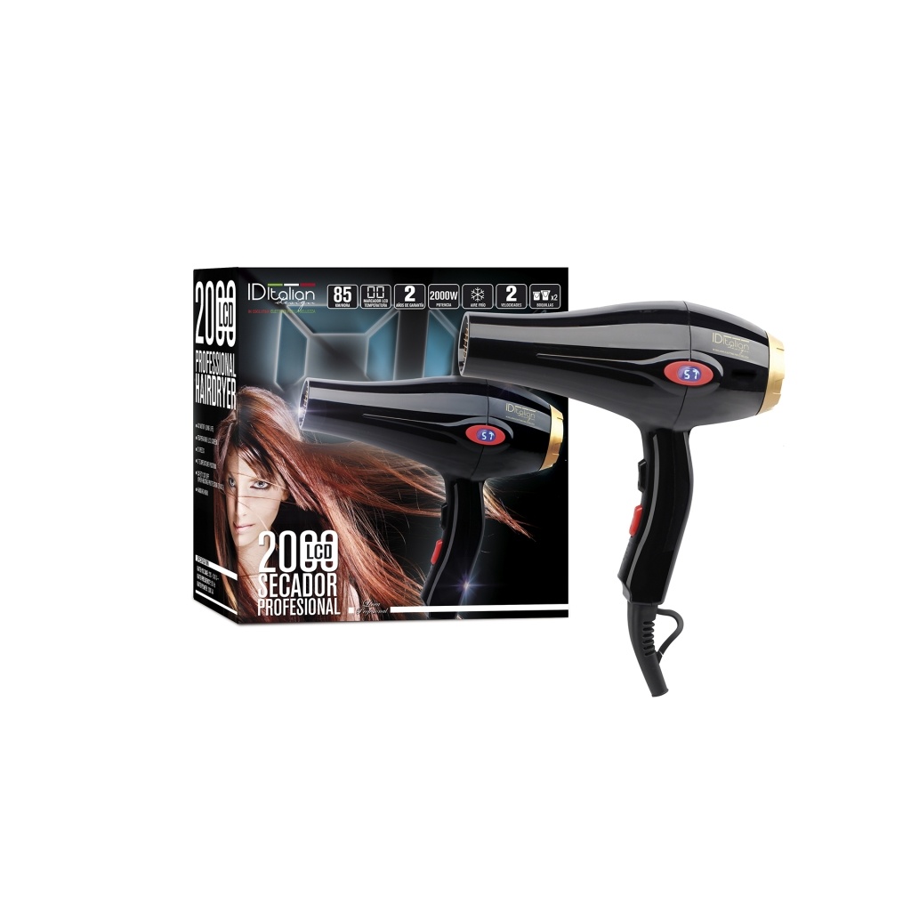 Secador PostQuam GTI 2000W com ecrã LCD