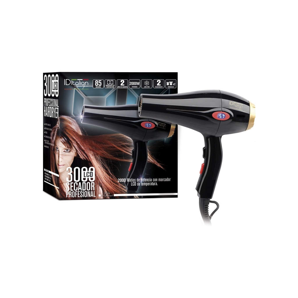 Secador PostQuam GTI 2000W com ecrã LCD