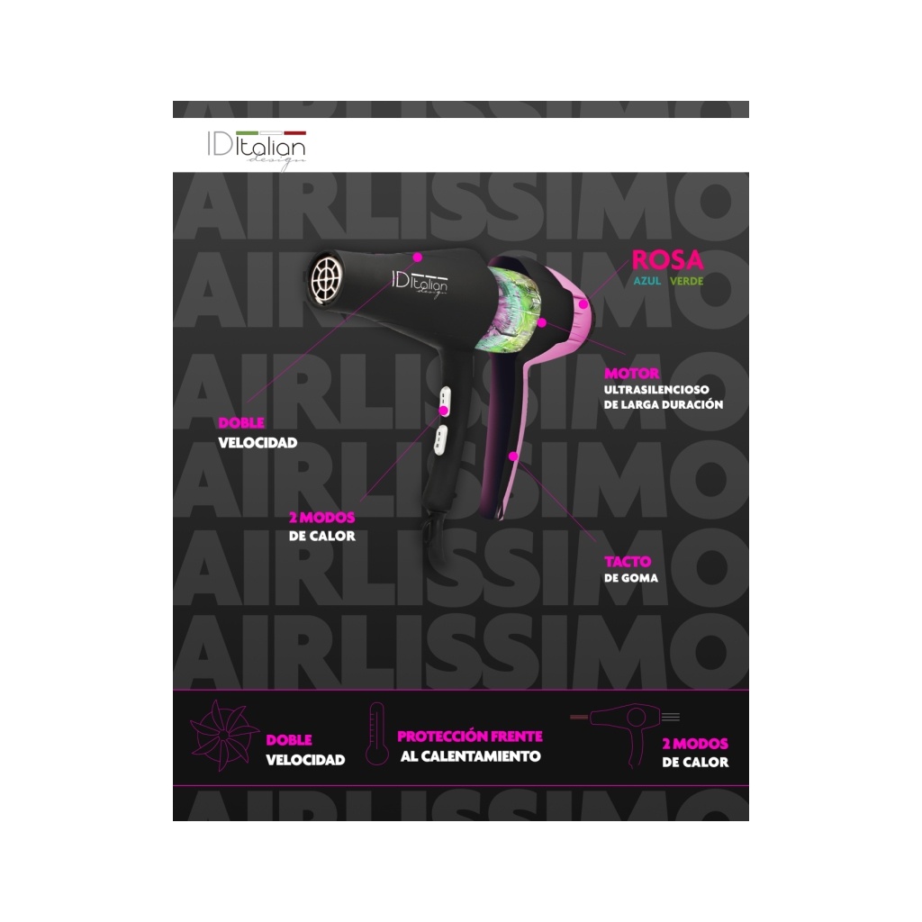 Haartrockner GTI 2300 Airlissimo Rosa | PostQuam