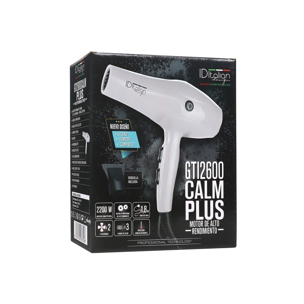 Asciugacapelli GTI 2600 Calm Plus ID Italian Design | 2.200 W