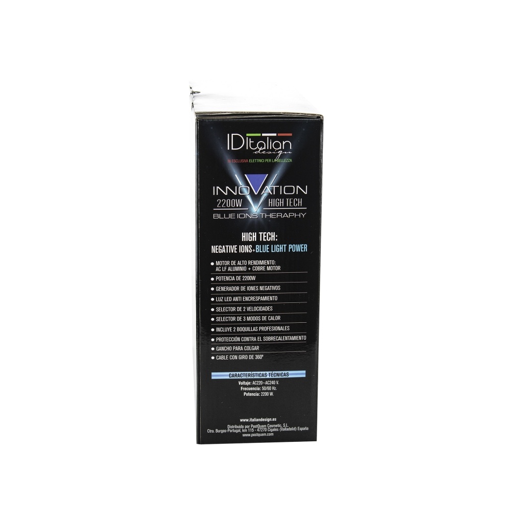 Secador PostQuam Innovation 2400W Blue Ions Therapy