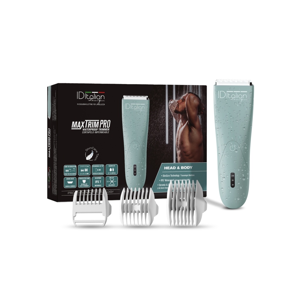 Máquina de cortar cabelo Waterproof MaxTrim Pro ID Italian Design | IPX7