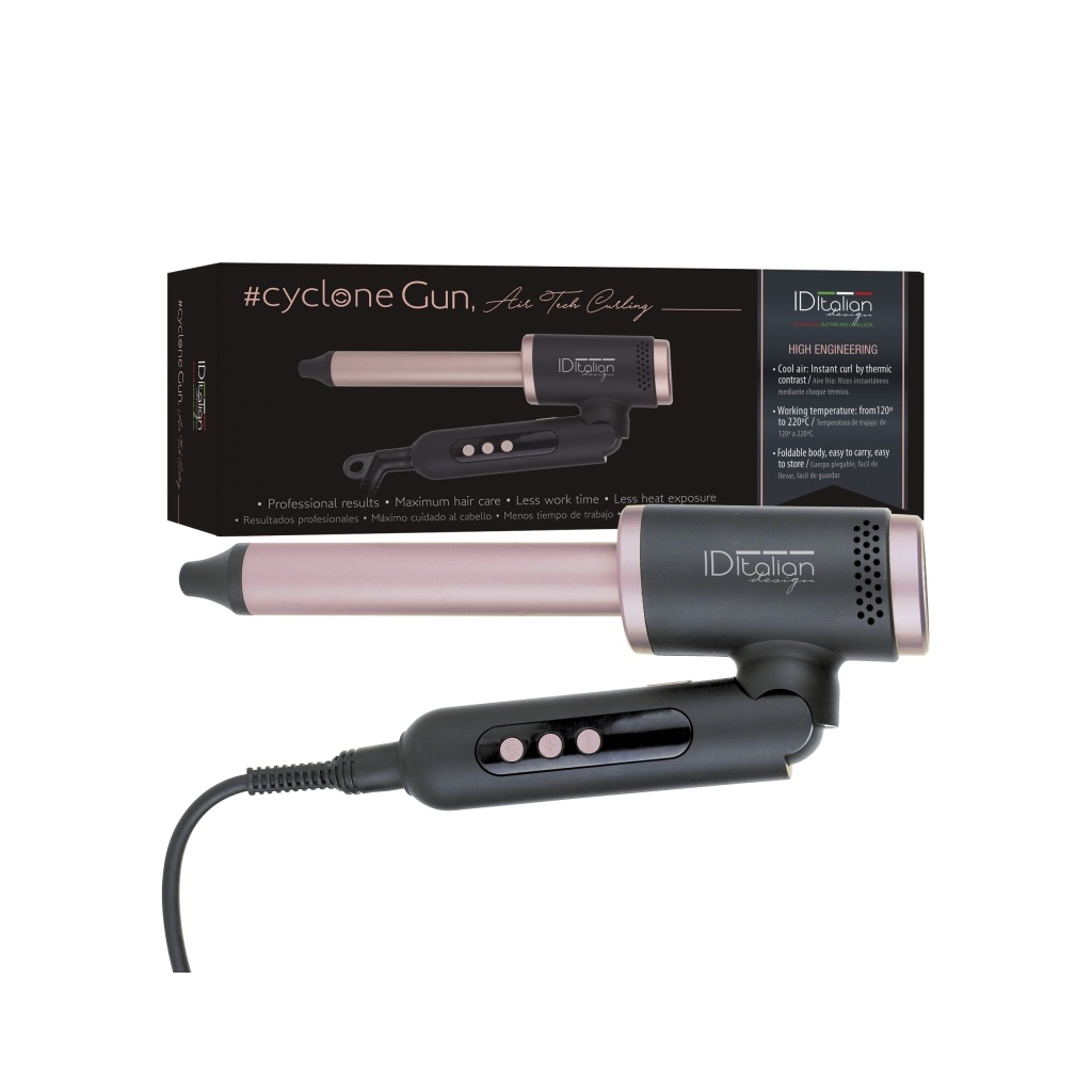 Cyclone Gun Foldable Ceramic Curling Iron | ID Italian Design