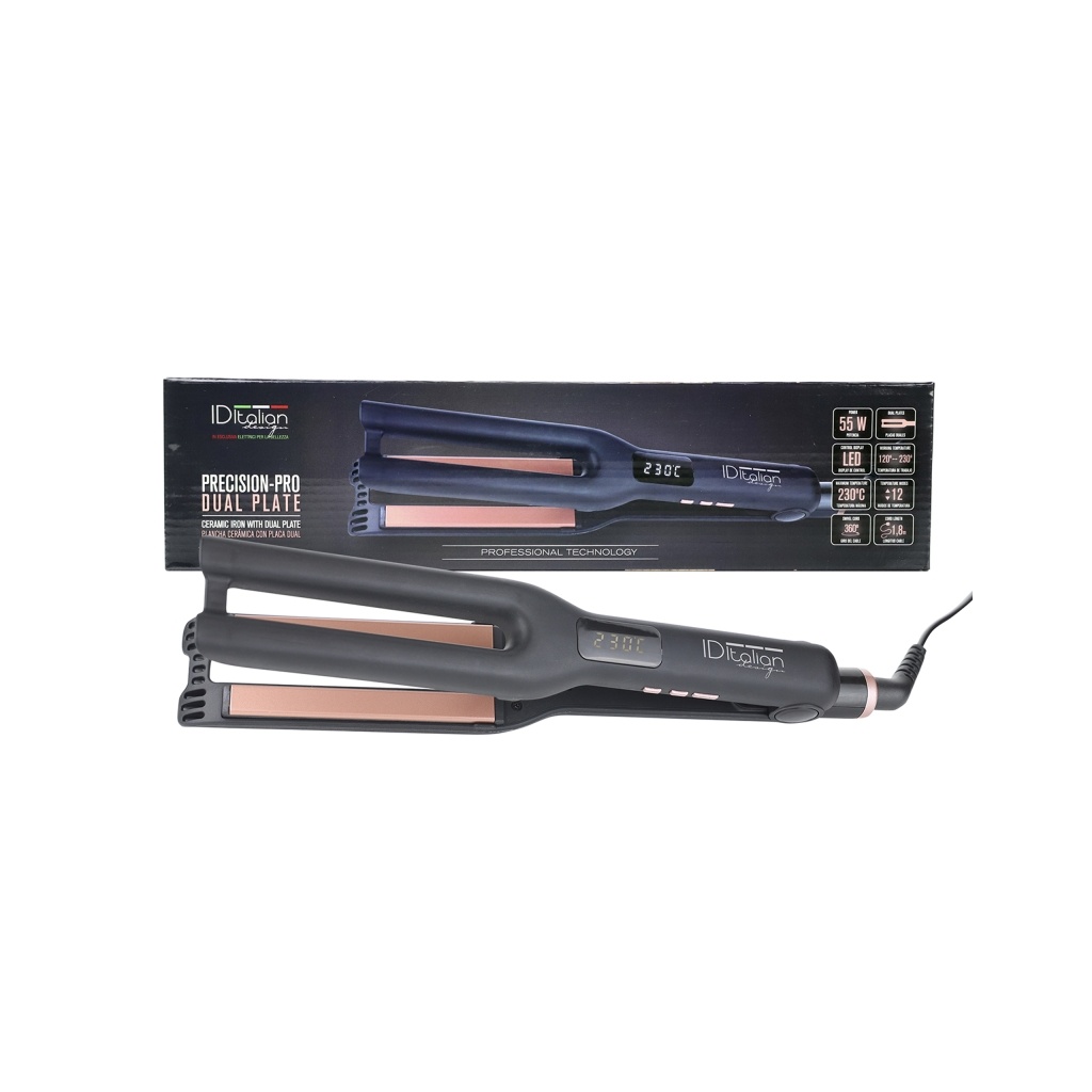 ID Italian Design Precision-Pro Dual Plate Hair Straightener | Sunmarket