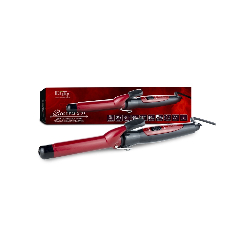 Bordeaux 25 mm Ultra-Fast Curling Iron | ID Italian Design