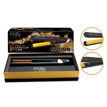 ID Italian Design Gold Styler Keratiner Styler Hair Straightener