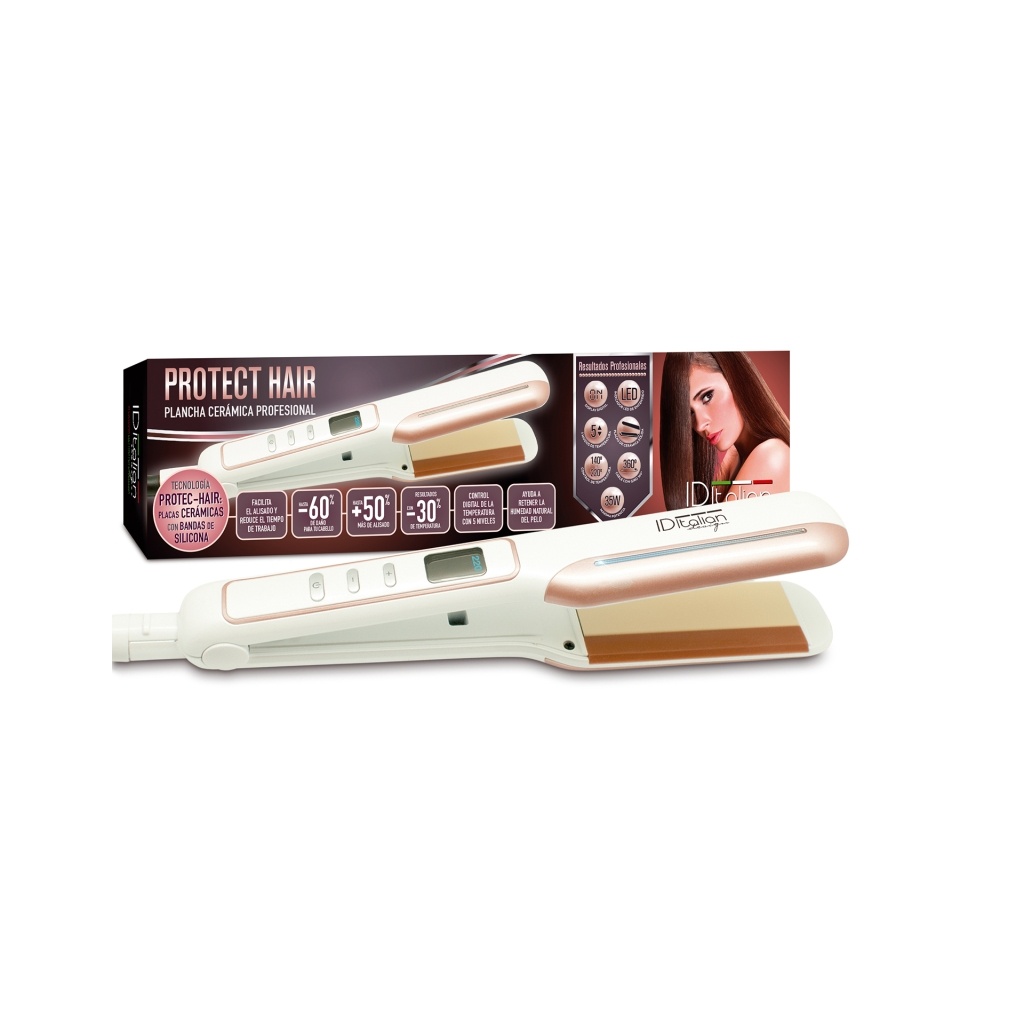 Prancha de cabelo Protect Hair ID Italian Design com cerâmica