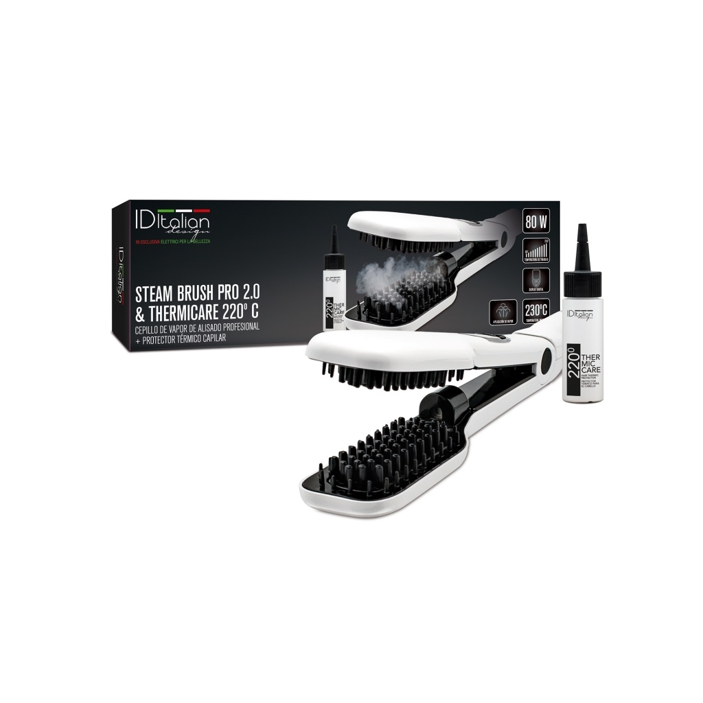 Cepillo de vapor Steam Brush ID + Thermicare 40 ml | ID Italian Design