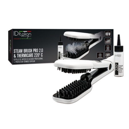 Brosse vapeur Steam Brush ID + Thermicare 40 ml | ID Italian Design