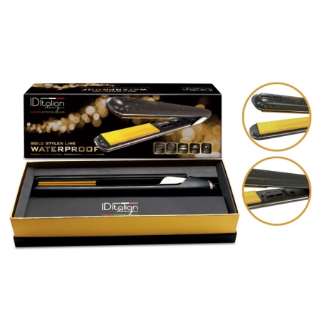 ID Italian Design Gold Styler Waterproof ID Gold Hair Straightener