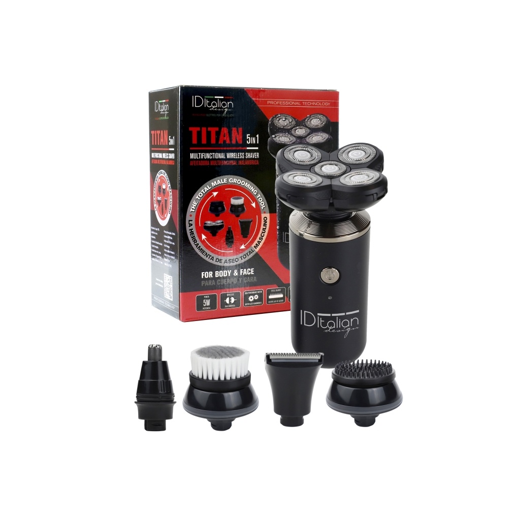 Máquina de barbear Titan 5 em 1 ID Italian Design | Sunmarket