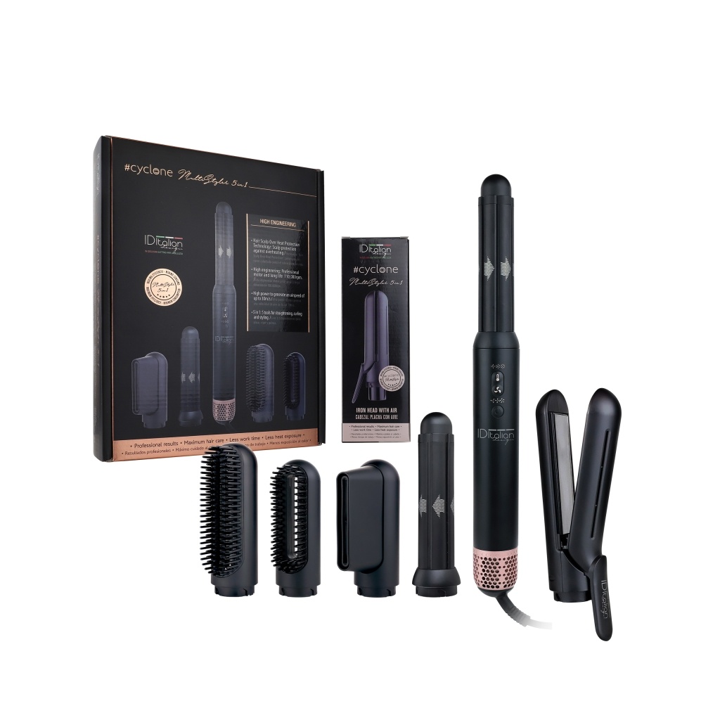 ID Italian Design Cyclone Multi Styler 5-in-1 with Air Attachment