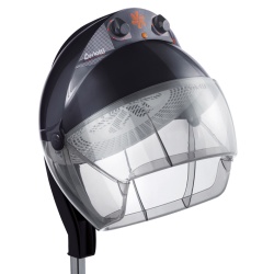 Casco asciugacapelli Ceriotti Gong nero 4 velocità