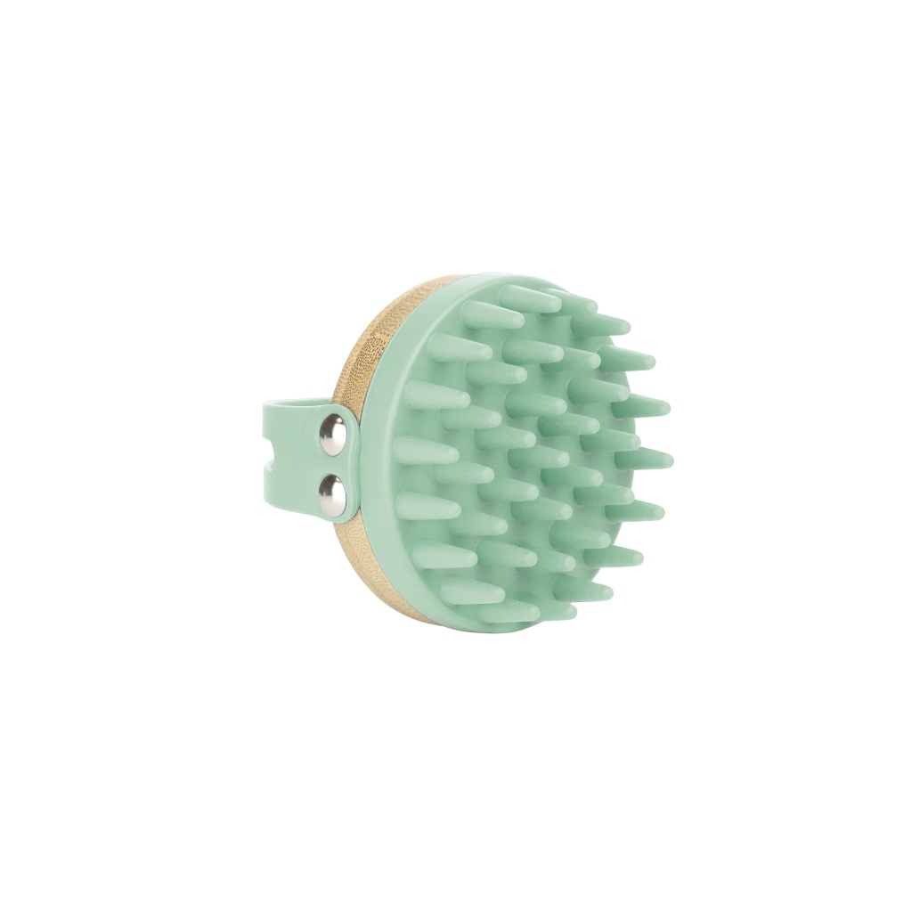 Massaggiatore per cuoio capelluto in bambù e silicone | ID Italian Design