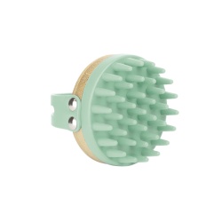Massaggiatore per cuoio capelluto in bambù e silicone | ID Italian Design
