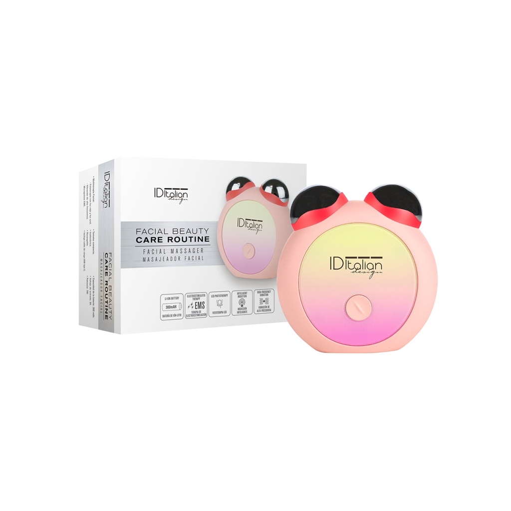ID Italian Design Care Routine, massageador facial LED e EMS