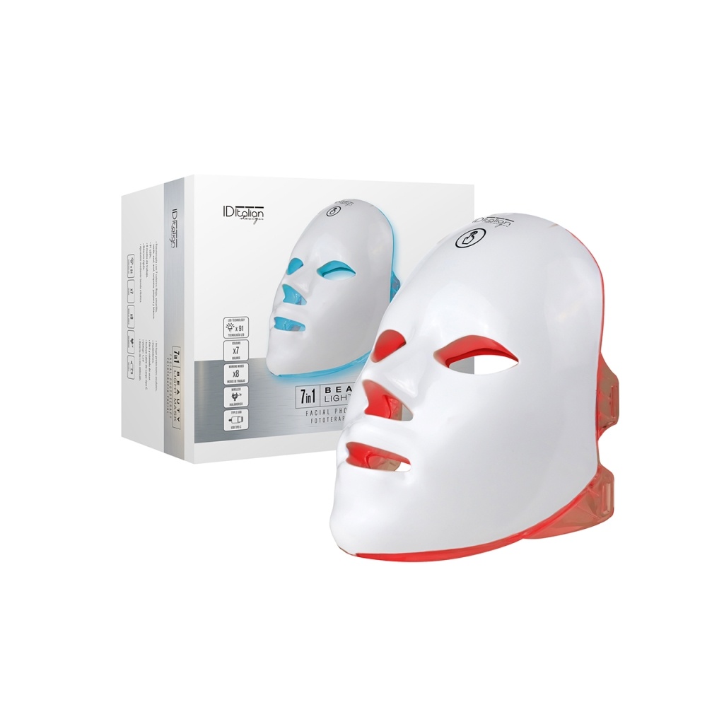 Masque LED de photothérapie 7 en 1 ID Italian Design