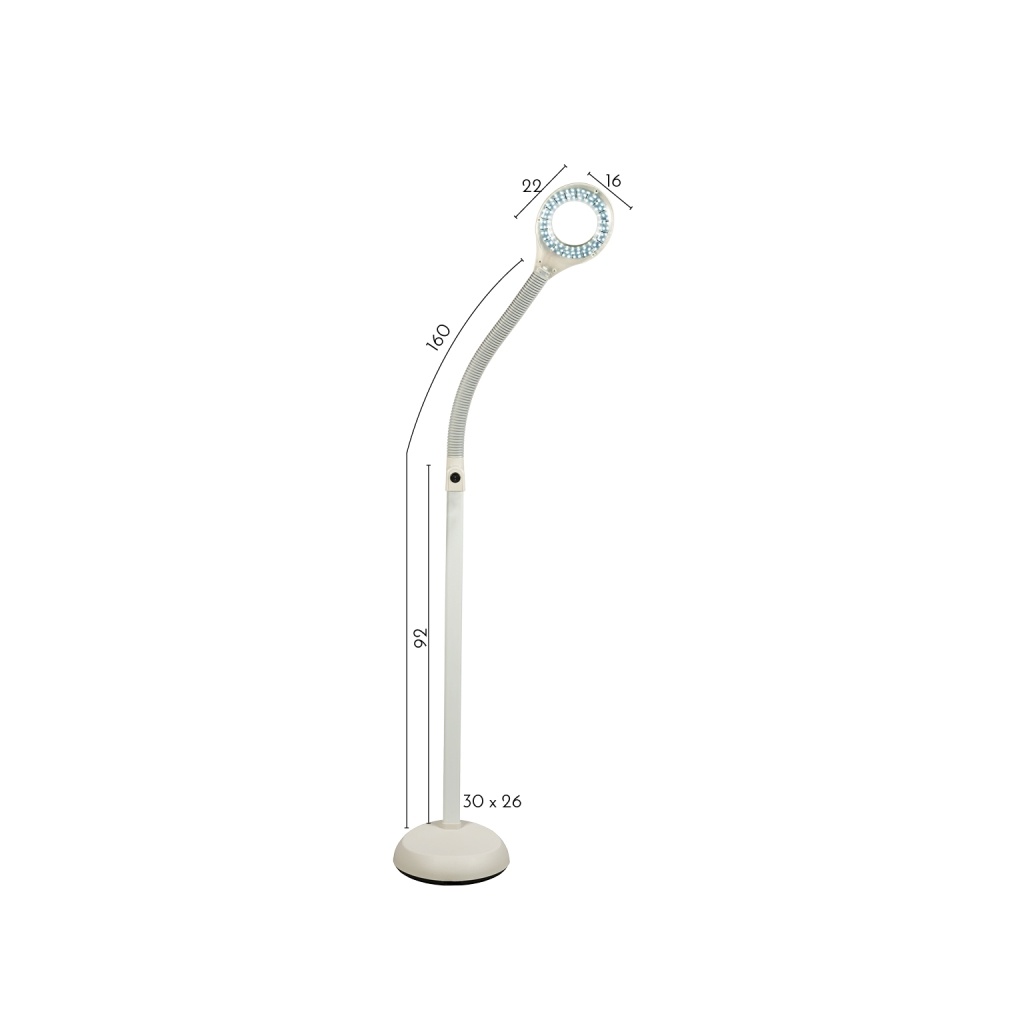 Lupa de luz azul para análise da pele ID Italian Design