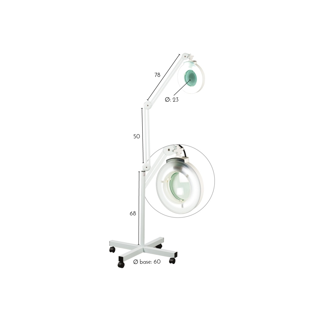 Lupa de Pé Luxe 5 Aumentos ID Italian Design | IDML5AUM