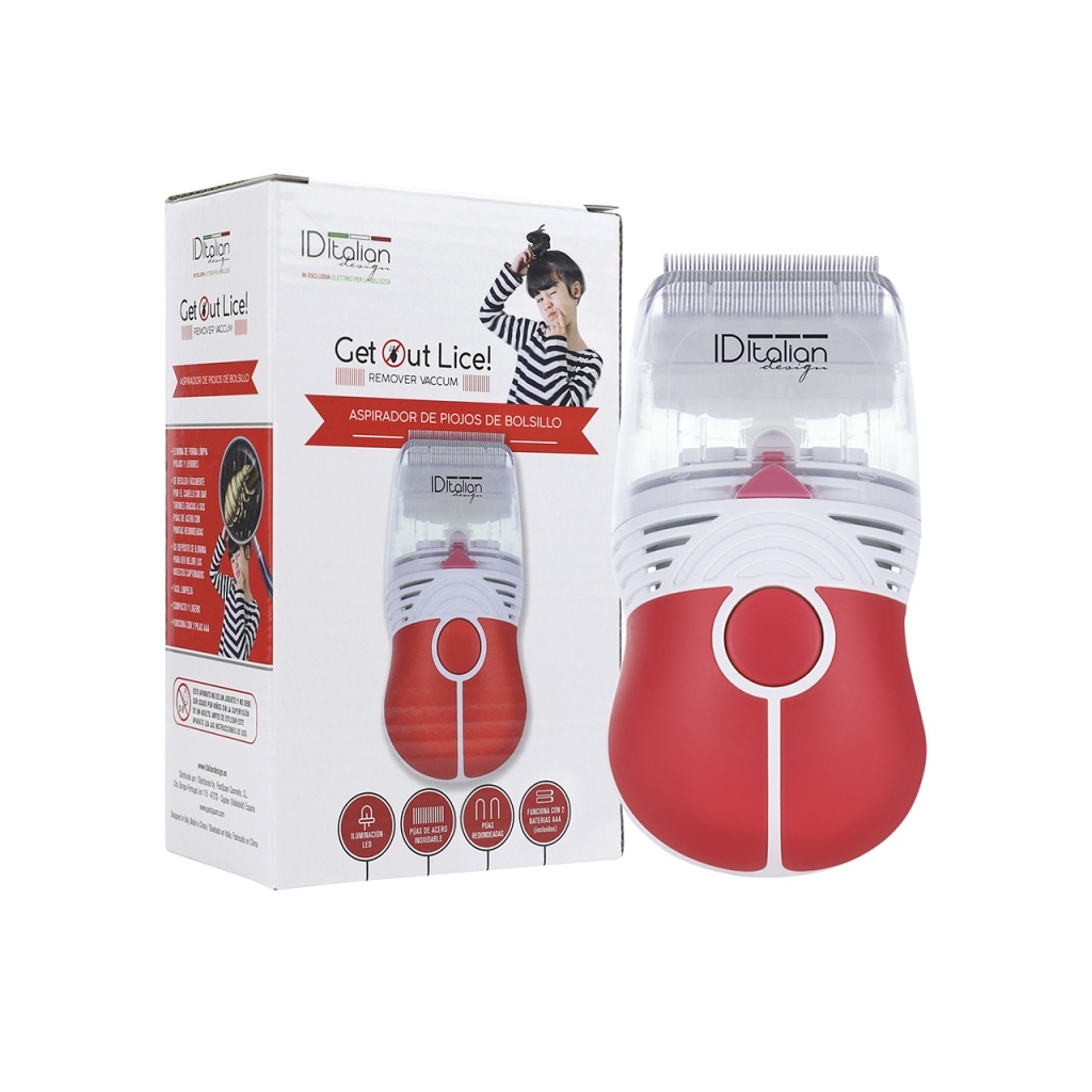 Aspiratore antipidocchi a batterie Get Out Lice Remove Vaccum