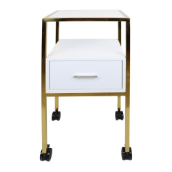 Golden Dressing Table Unit ID Italian Design | Hairdressing