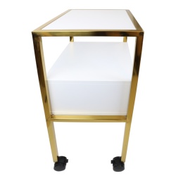 Golden Dressing Table Unit ID Italian Design | Hairdressing