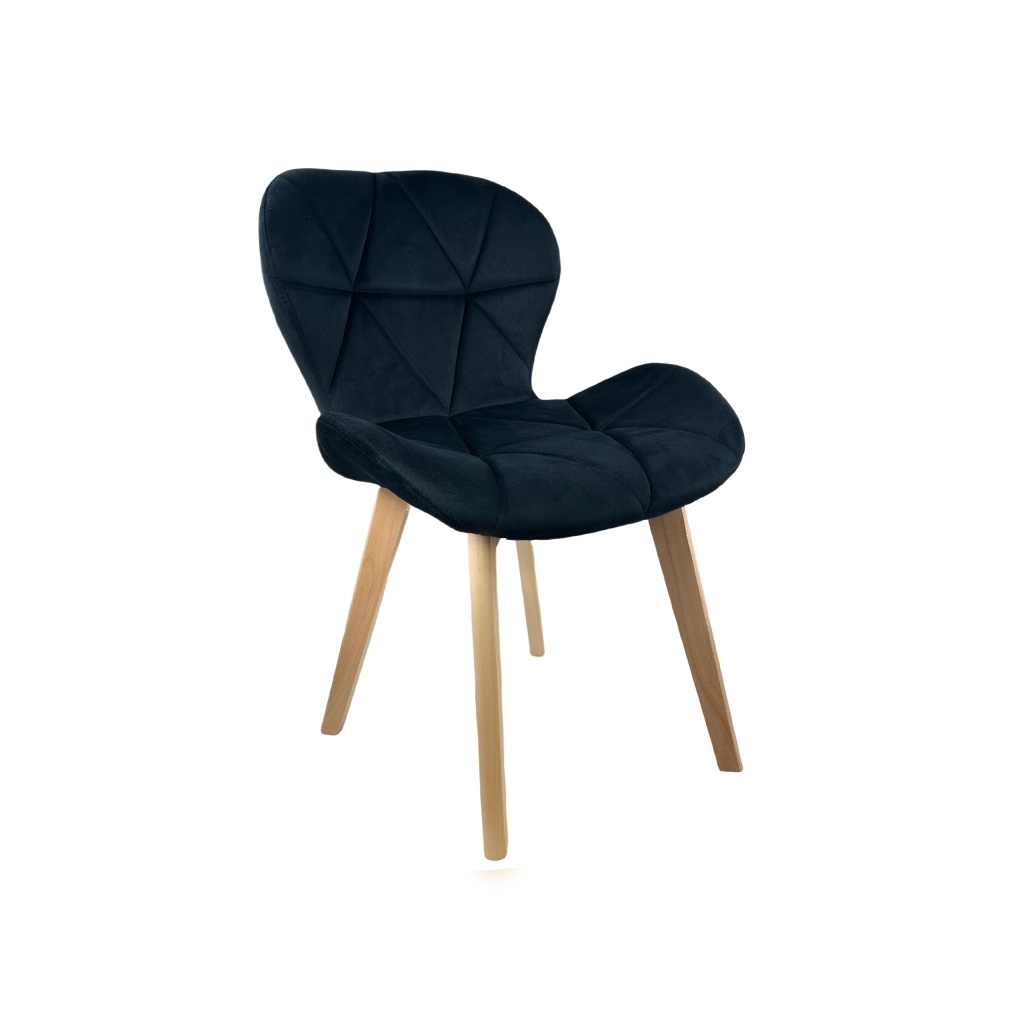 Cadeira Oslo em veludo preto | ID Italian Design