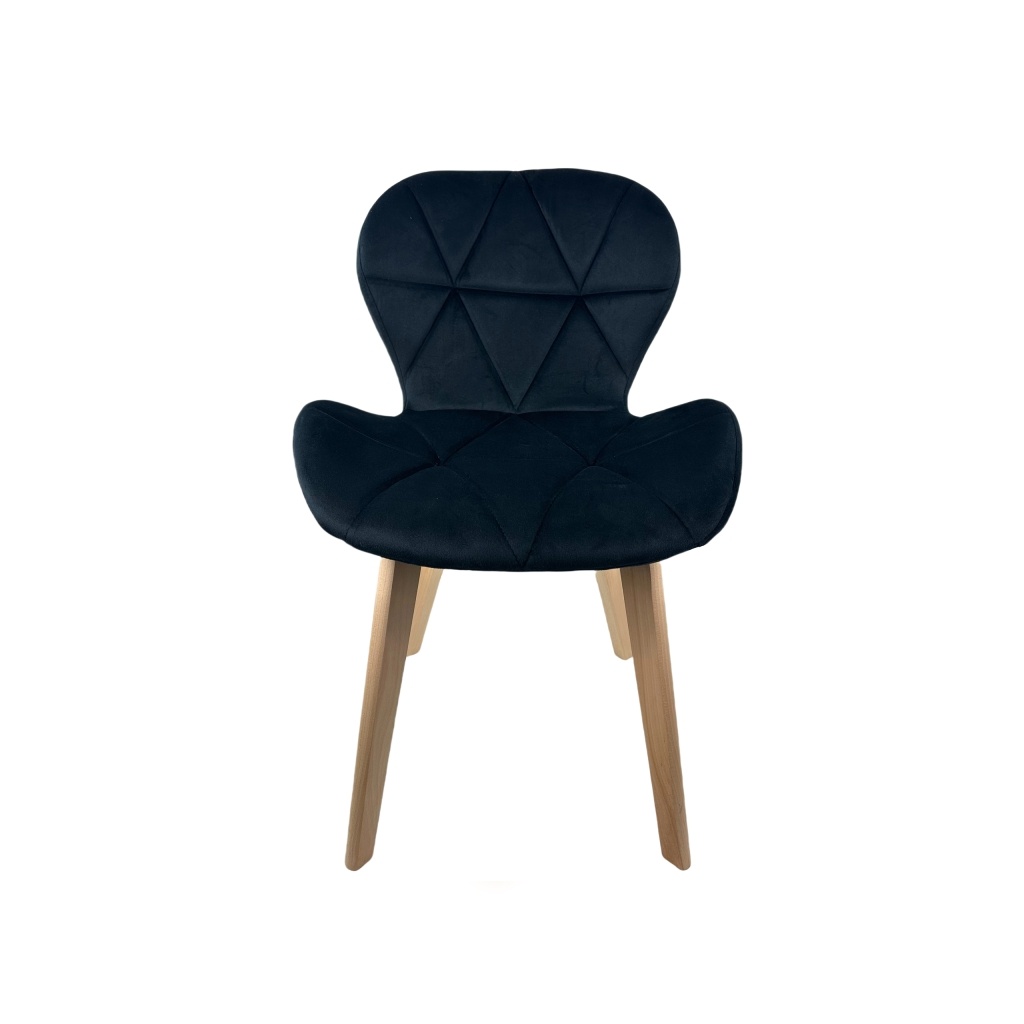 Cadeira Oslo em veludo preto | ID Italian Design