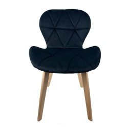 Cadeira Oslo em veludo preto | ID Italian Design