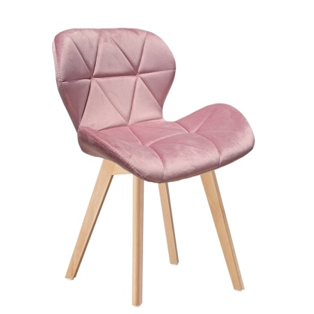 Cadeira Oslo em veludo rosa | ID Italian Design