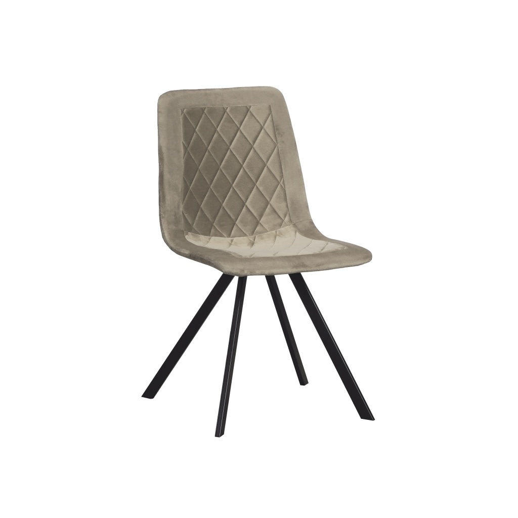 Chaise Hasselt en velours beige ID Italian Design