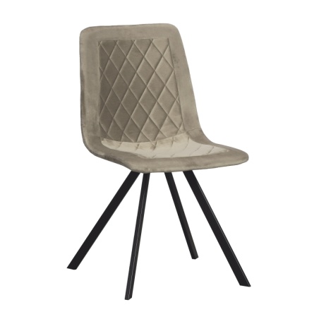 Chaise Hasselt en velours beige ID Italian Design