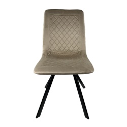 Chaise Hasselt en velours beige ID Italian Design