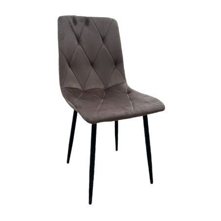 Berna Grey Velvet Chair | ID Italian Design