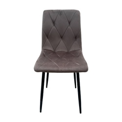 Berna Grey Velvet Chair | ID Italian Design