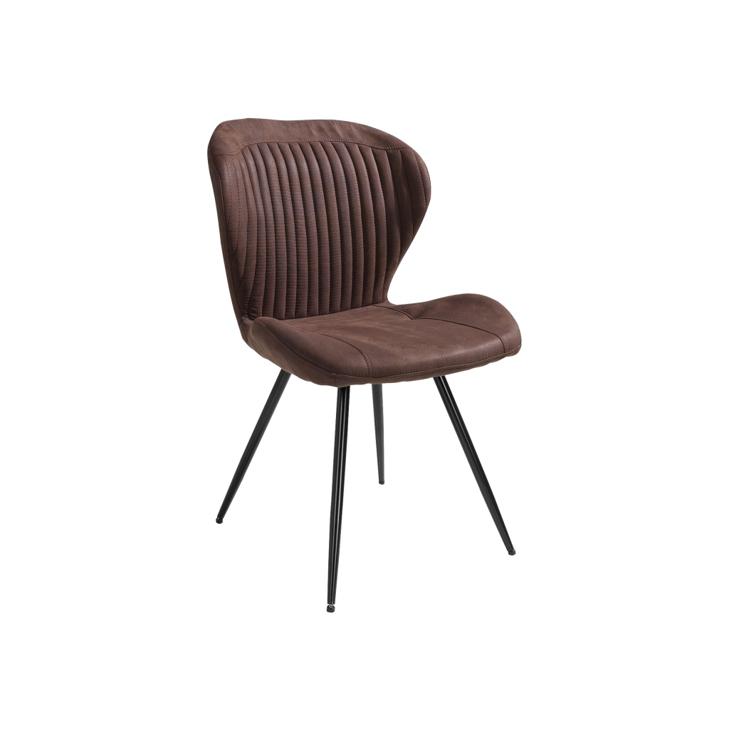 Chaise Gante Marron ID Italian Design | Chaise rembourrée