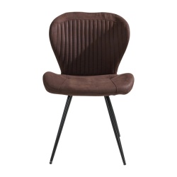 Chaise Gante Marron ID Italian Design | Chaise rembourrée