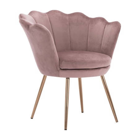 Fauteuil Sidney rose Art déco | ID Italian Design