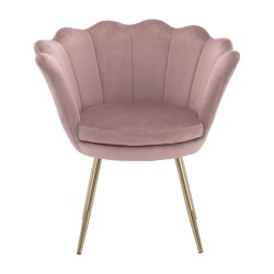 Fauteuil Sidney rose Art déco | ID Italian Design