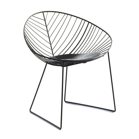 Cadeira Mons Preta ID Italian Design | Aço e PU