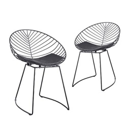 Chaise Mons Noire ID Italian Design | Acier et PU
