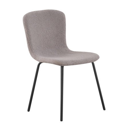 Cannes Grey Chair with Bouclé Upholstery | ID Italian Design